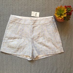 NWT J. Crew Pinstripe Pleated Shorts